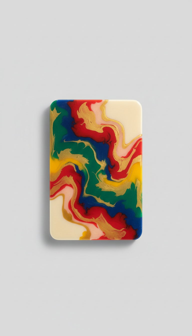 Abstract Resin Wall Panel—Vivid Swirl