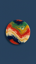 Resin Coasters—Deep Ocean Blues